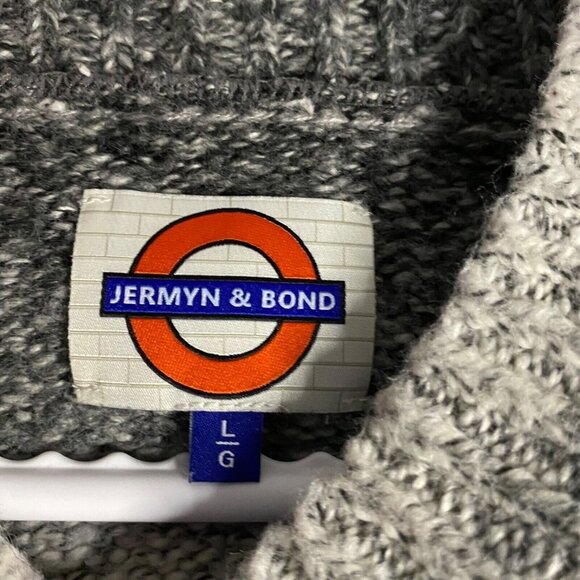 Jermyn & Bond Men's Patterned Knit Mock Neck Sweater - Picture 5 of 8